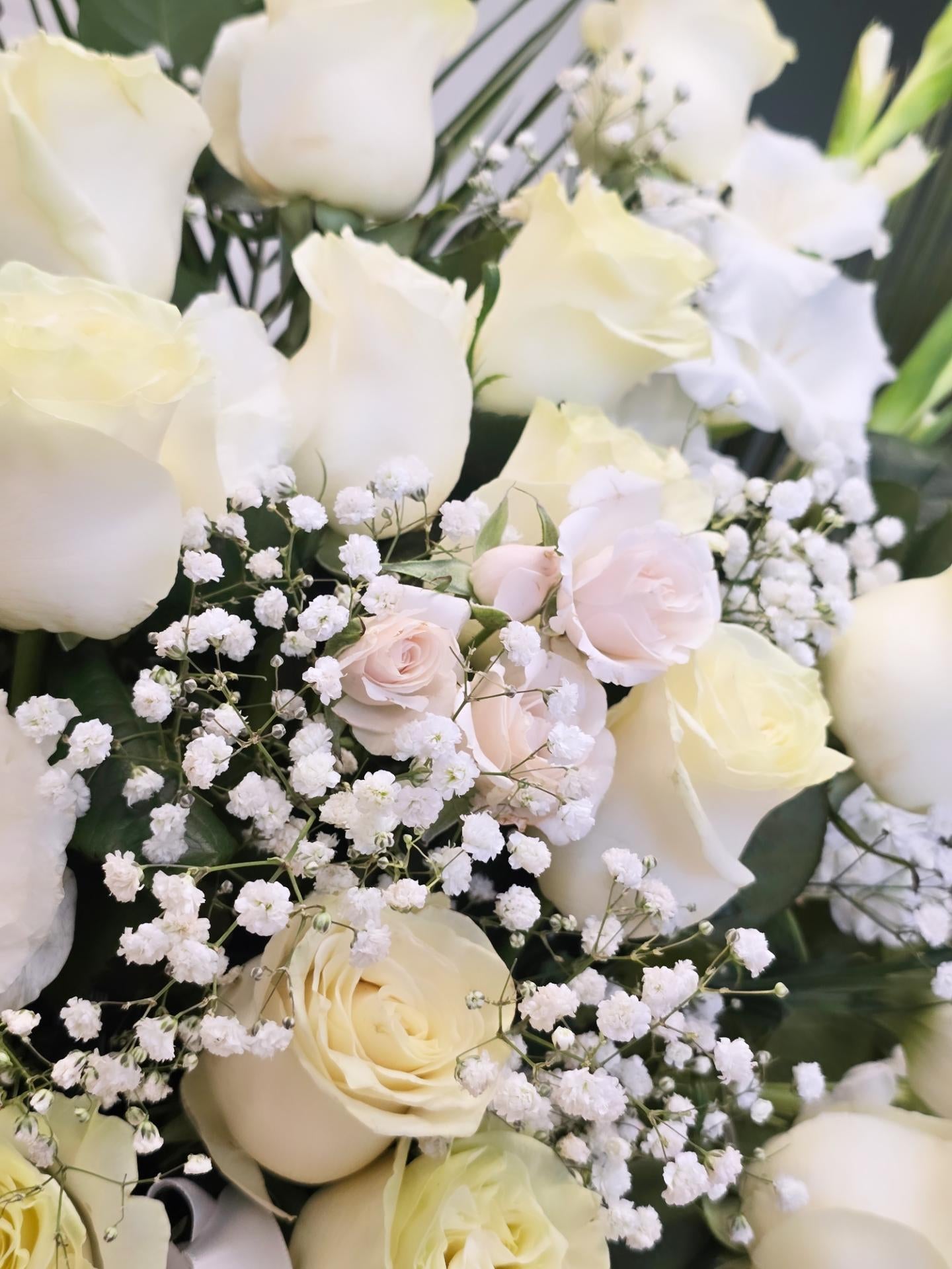 Eternal Friendship All White Funeral Urn