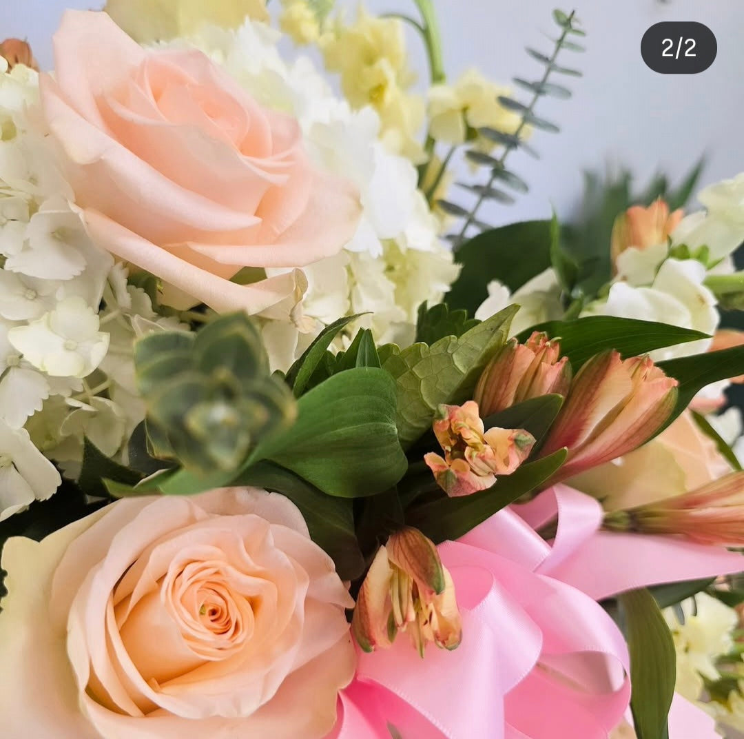 sleeping beauty's garden box arrangement